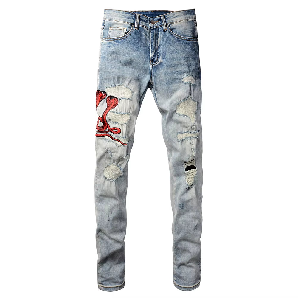 KARL Red Snake Pants