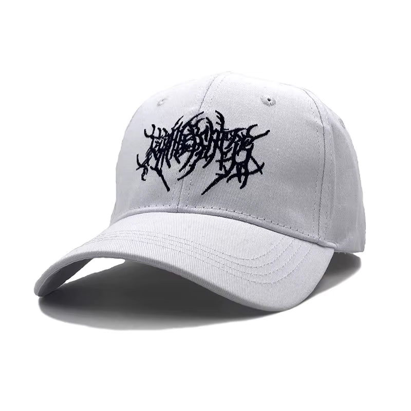 Gothic Street Punk Frauen Baseball Cap Cotton Fashion Embroidery Outdoor Sports Y2K Black Caps Men Women Soft Snapback Dad Hats