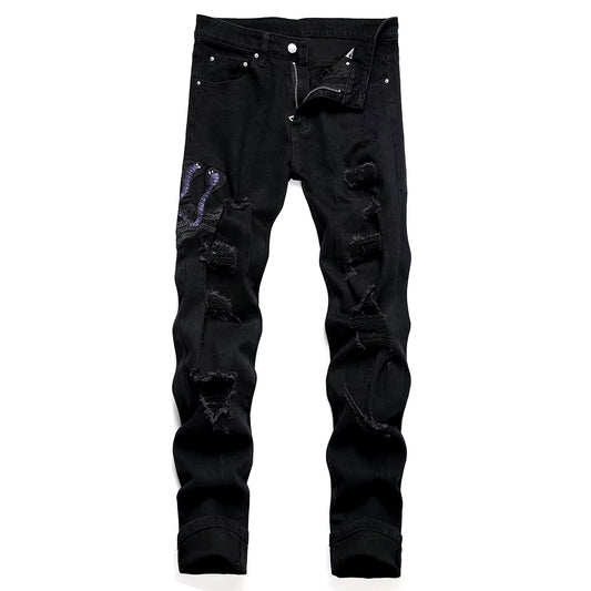 KARL Purple Snake Pants