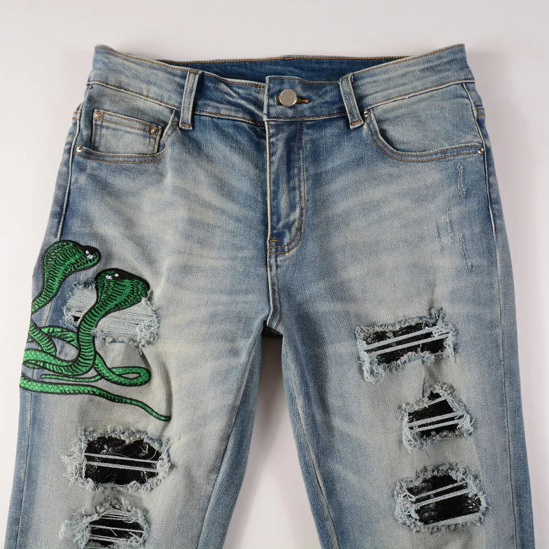 KARL Green Snake Pants