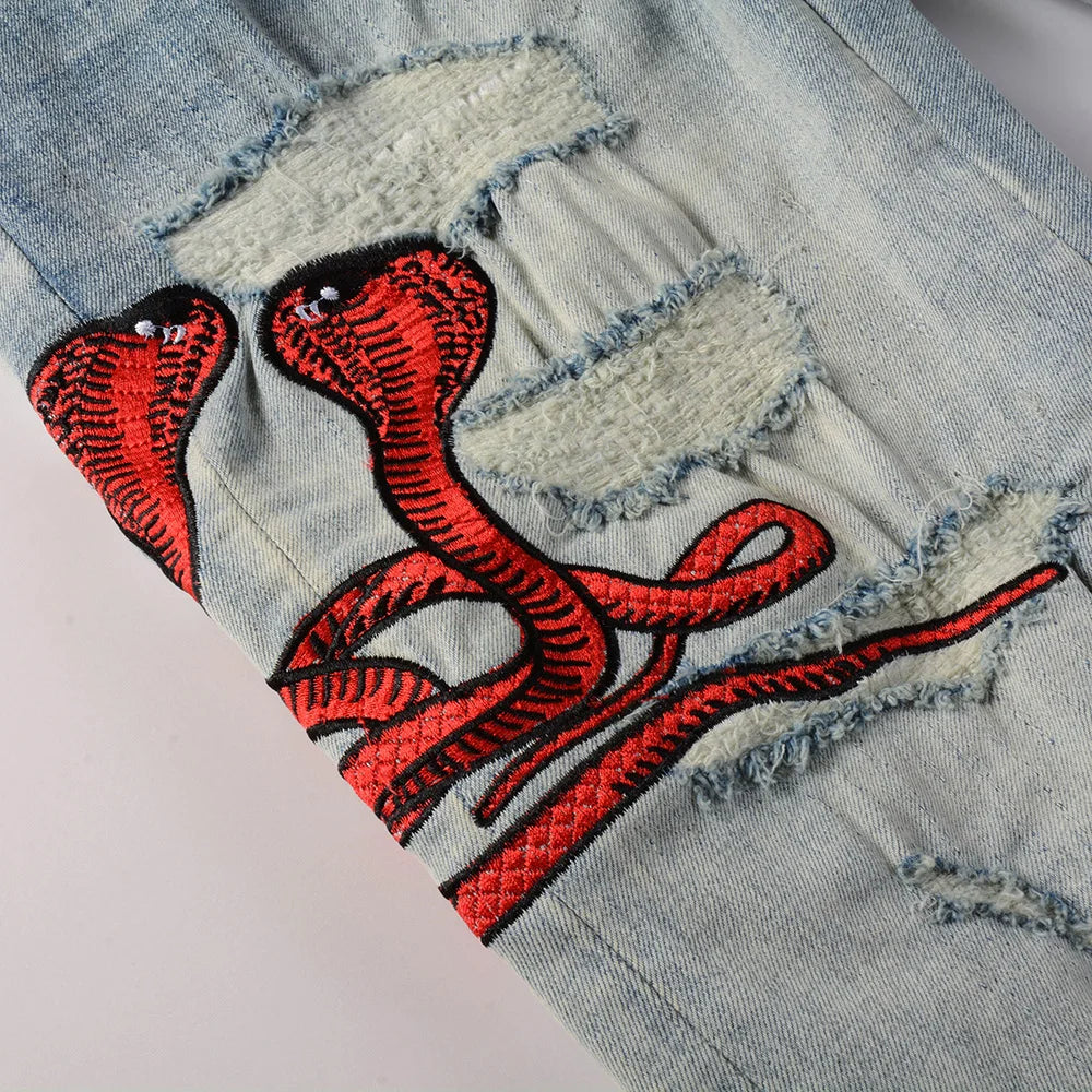 KARL Red Snake Pants