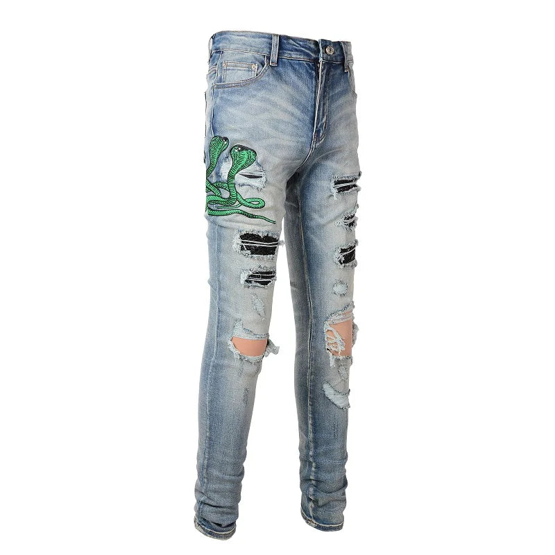 KARL Green Snake Pants