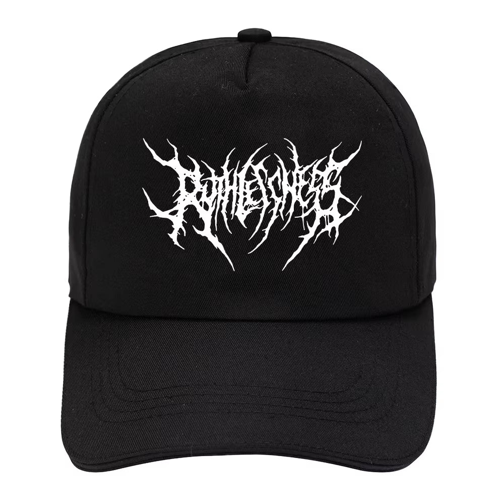 Gothic Street Punk Frauen Baseball Cap Cotton Fashion Embroidery Outdoor Sports Y2K Black Caps Men Women Soft Snapback Dad Hats